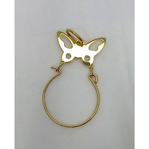 Vintage Charms Lot of 4 Starfish Butterfly Charm Holder Sailboat Heart Pendant - Picture 4 of 12